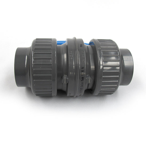 PVC Coloro Valve 32mm with unions and sockets